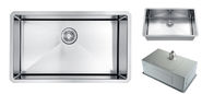 PVD Nano Undermount Stainless Steel Kitchen Sink External Size 30"x18"x10"