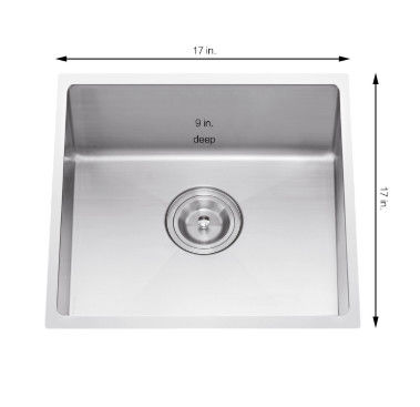 Small Undermount Single Bowl Sink / Stainless Steel Bar Sink With Faucet
