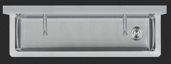 Commercial Industriale Large 1200/1400x390mm Public Sink 304/316 Stainless Steel Wash Trough Sink For Factory School Canteen Lavandini In Acciaio Inox Per Esterno