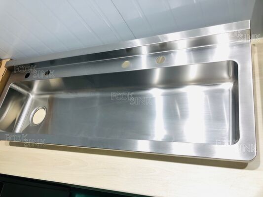 Εξωτερικό Βιομηχανικό από ανοξείδωτο χάλυβα Μακρό πλυντήριο χεριών Νεροχύτη Τανκ Μεταλλική λεκάνη πλυντηρίου χεριών Για εργοστάσιο Εργαστήριο Εστιατόριο Κουζίνα