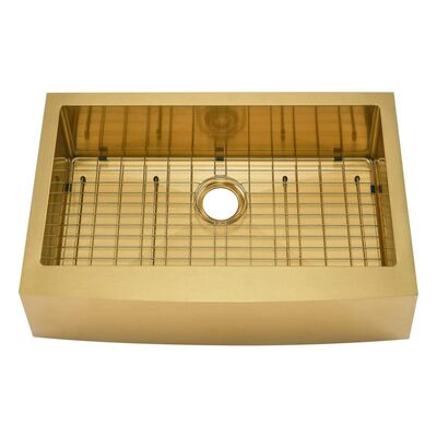 Σύγχρονο 33'X21'X10' Φάρμα 304 Ατσάλινο Νεροχύτη για την Κουζίνα Φάρμα Οροφή Νεροχύτη Pvd Χρυσό Ανθεκτικό στα γρατζουνά χειροποίητα νεροχύτη