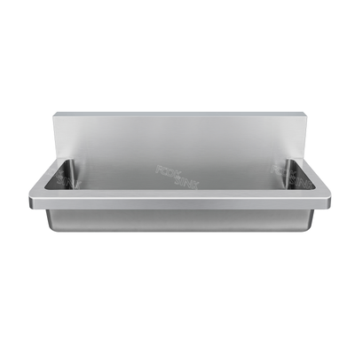 Βιομηχανικός νεροχύτης 1800x435mm 304 Νεροχύτες από ανοξείδωτο ατσάλι για εργοστασιακό σχολείο Βουρτσισμένο φινίρισμα τοίχου 304 Εύκολο καθάρισμα Μεταλλικό πλύσιμο Lavello ﻿